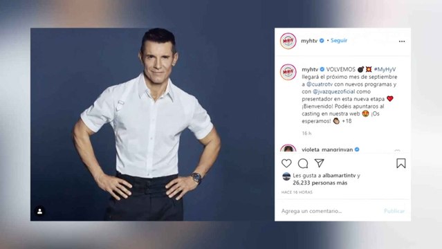 Jesús Vázquez sustituye a Toñi Moreno al frente de Mujeres, hombres y viceversa