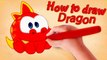 Om Nom Stories: How to Draw Dragon from Cut the Rope Magic - Funny cartoons for kids