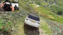 Land Rover Range Rover   Realistic offroading - Forza Horizon 4   Logitech g29 gameplay