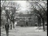 Operativo policial en Plaza Miserere - Barrio de Once - Buenos Aires 1966