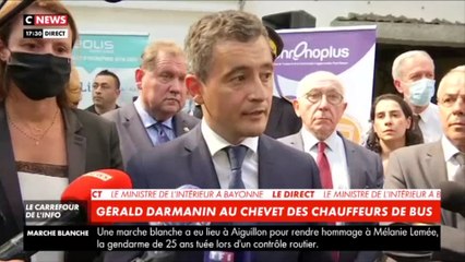 Gérald Darmanin : son message de fermeté après la mort du chauffeur de bus à Bayonne (vidéo)