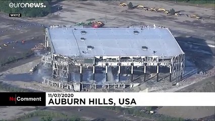 ویدیویی از تخریب «پالاس اوبرن هلیز»، ورزشگاه خاطره انگیز مسابقات «ان بی ای»