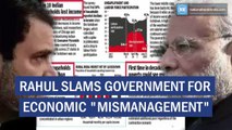 Rahul slams government for economic 