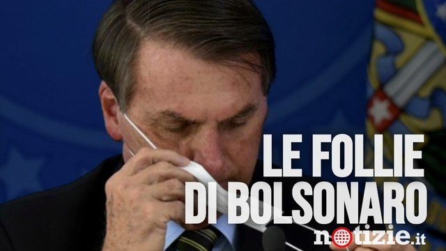 Coronavirus, follia Bolsonaro: “Sono positivo” e poi toglie la mascherina e minimizza | Notizie.it