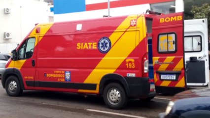 Bombeiros atendem vítima de queda na Av. Brasil