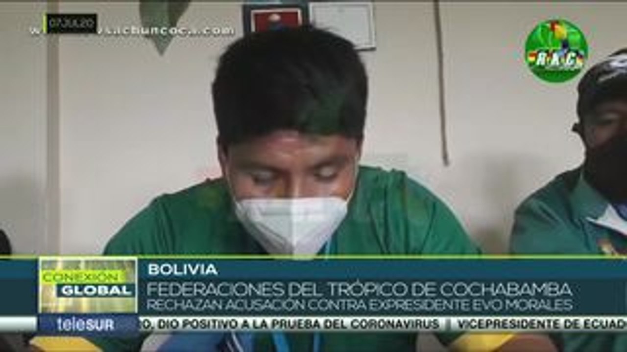 Federaciones del Trópico de Cochabamba rechazan acusación contra Evo