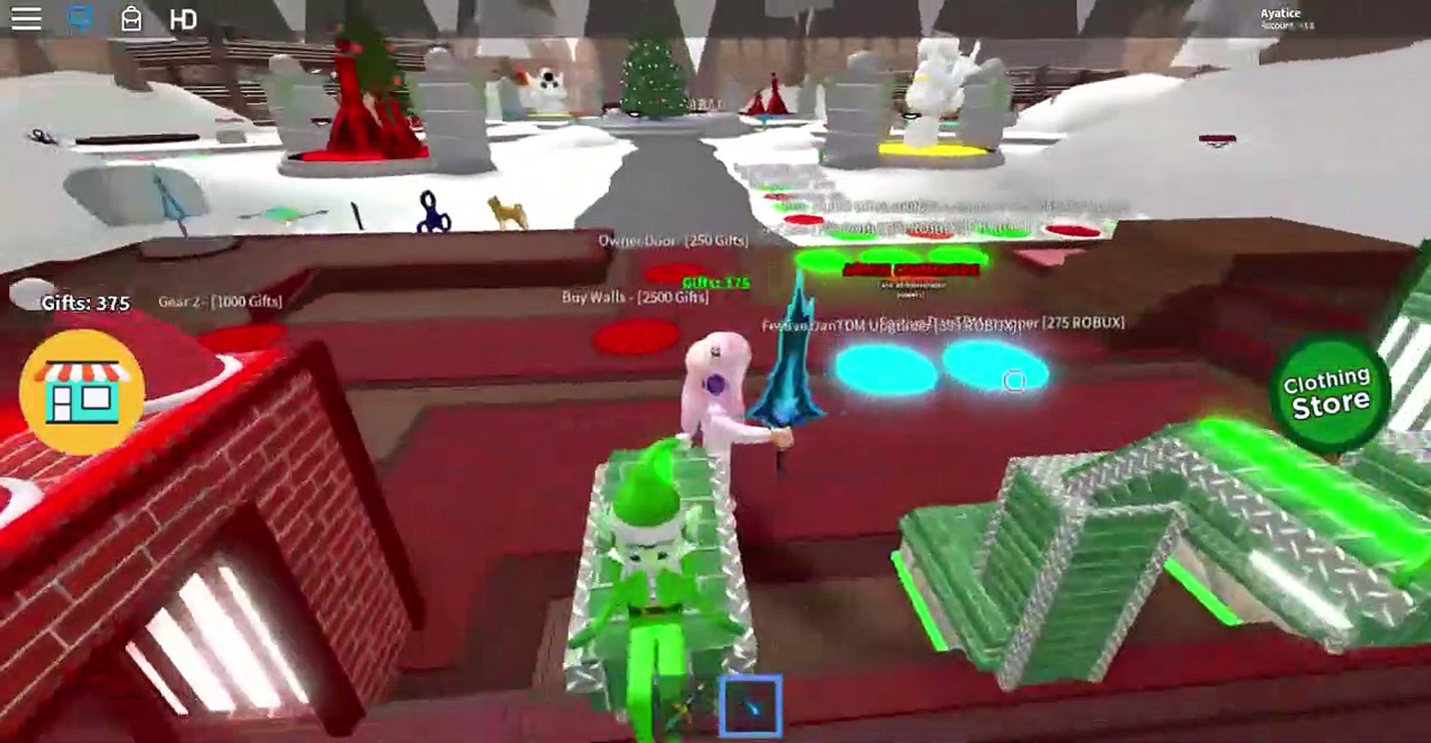 Santa S Workshop In Roblox Video Dailymotion - fall in to rainbow hola roblox