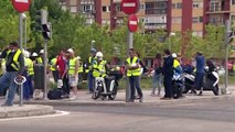 Desalojada la 'quinta torre' en obras de la Castellana de Madrid por la rotura de una tubería de gas