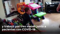 Tras varias semanas separadas, niño de 4 años se reencuentra con sus padres