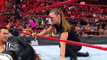 Womens WWE--Ronda Rousey violates suspension to brutalize Alexa Bliss- Raw, July 16, 2018
