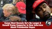 F78NEWS: Kanye West reveals he no longer supports Donald Trump. #KanyeWest #DonaldTrump #USElection #Presidency #President #Election