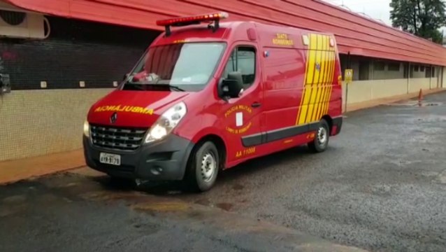 Trabalhador sofre acidente com lixadeira e recebe atendimentos dos Bombeiros