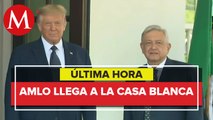 AMLO llega a la Casa Blanca para reunión con Trump