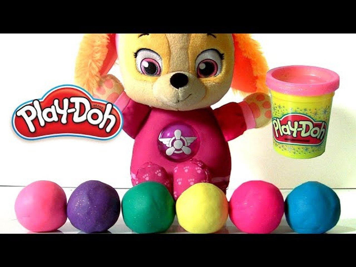 Play Doh Sparkle Surprise Balls with Paw Patrol Skye and Shimmer and Shine  by Funtoys - video dailymotion