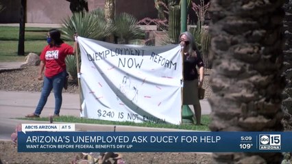 Arizona's unemployed protesting for action