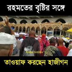 রহমতের বৃষ্টি হচ্ছে মসজিদ আল্ হারমে