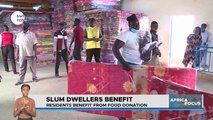 Slum dwellers  benefit