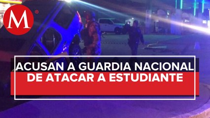 Guardia Nacional dispara a joven en Veracruz