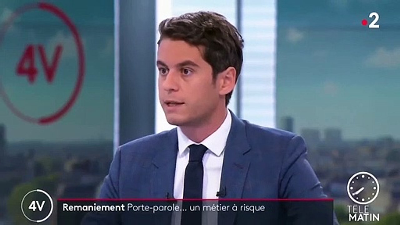 Gabriel Attal: "Je suis très heureux de devenir porte-parole du gouvernement parce que je crois profondément à notre projet et j’ai à cœur de le défendre, avec clarté et humilité"