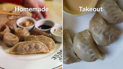 I tried to re-create my favorite New York dumplings using just what I had in my kitchen