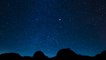 Blue Sky with millions of stars with clam piano music for mediation relaxation & relief from stress.