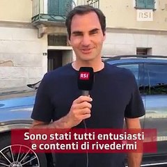 Tennis - Roger Federer au Tessin qui parle de la suite de la saison