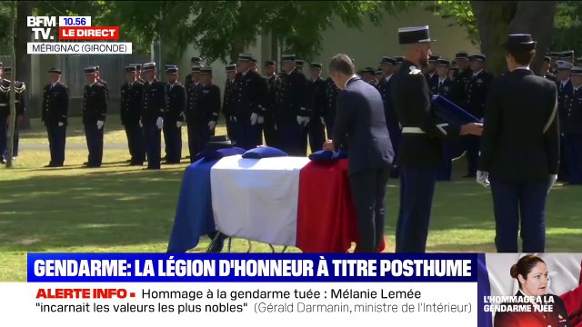 Gérard Darmanin remet la Légion d'honneur à titre posthume à Mélanie Lemée