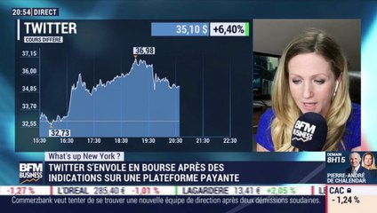What's up New York: Twitter s'envole en Bourse après des indications sur une plateforme payante - 08/07