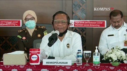 [FULL] Mahfud MD Ucapkan Terima Kasih Kepada Menkumham