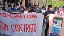 Las 'colas del hambre' se manifiestan ante Cibeles para exigir un plan urgente de emergencia social