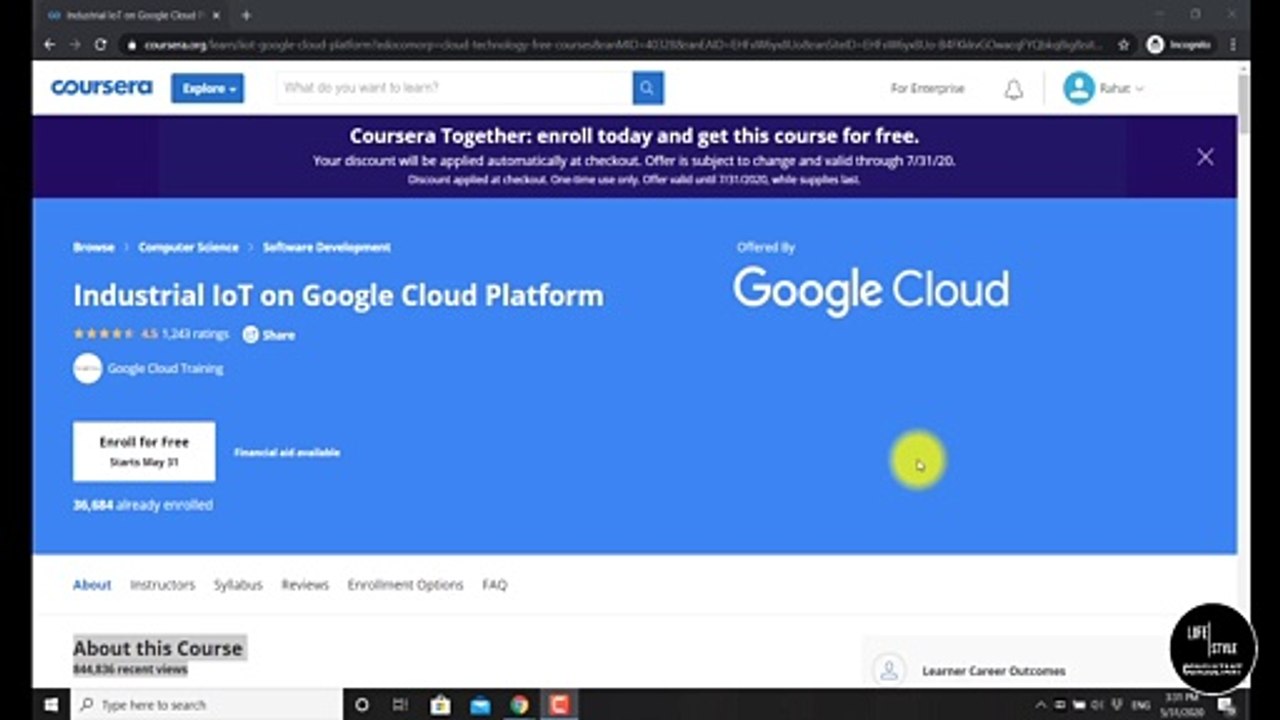 Industrial IoT on Google Cloud Platform By Coursera | Week-1