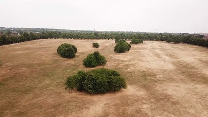 How Northampton Racecourse looked from the air in summer 2018