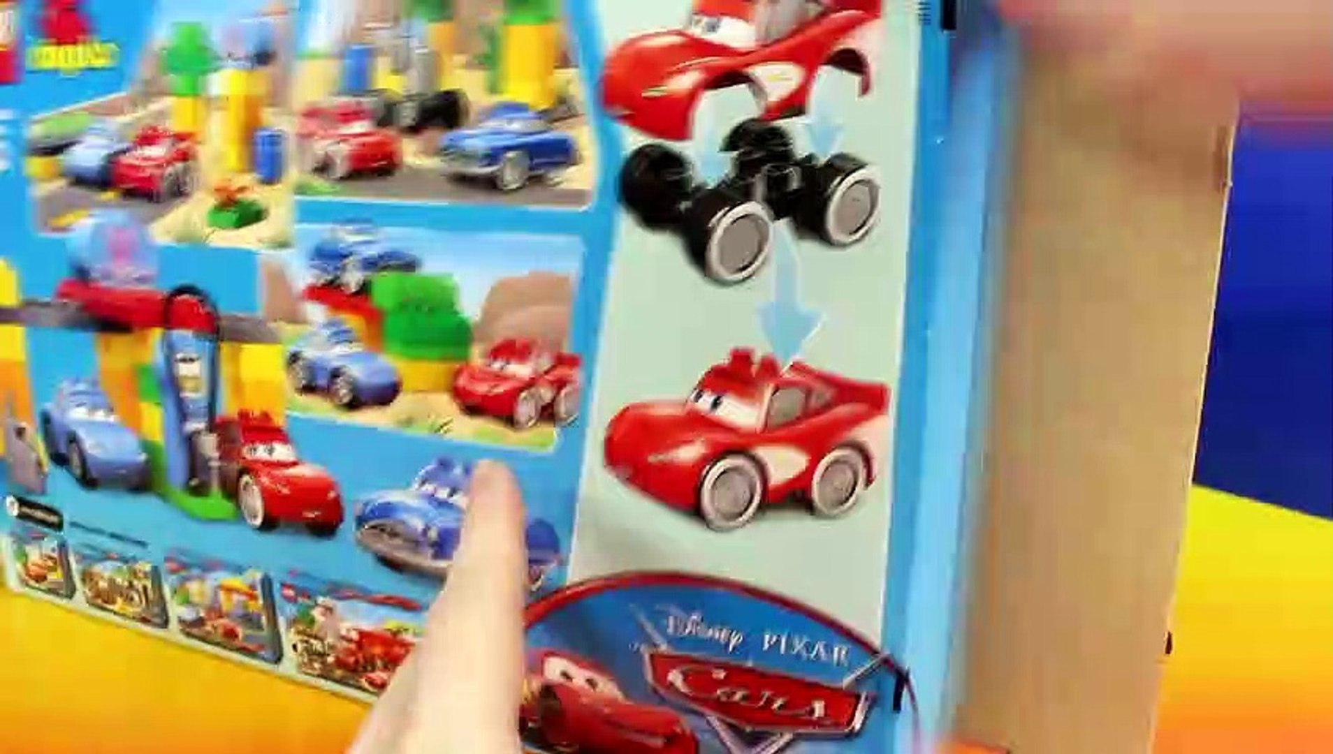 Disney Pixar Cars Lego Duplo Flo's Cafe v8 Lightning McQueen Sally Mater  Doc Hudson Batman Batmobile - video Dailymotion