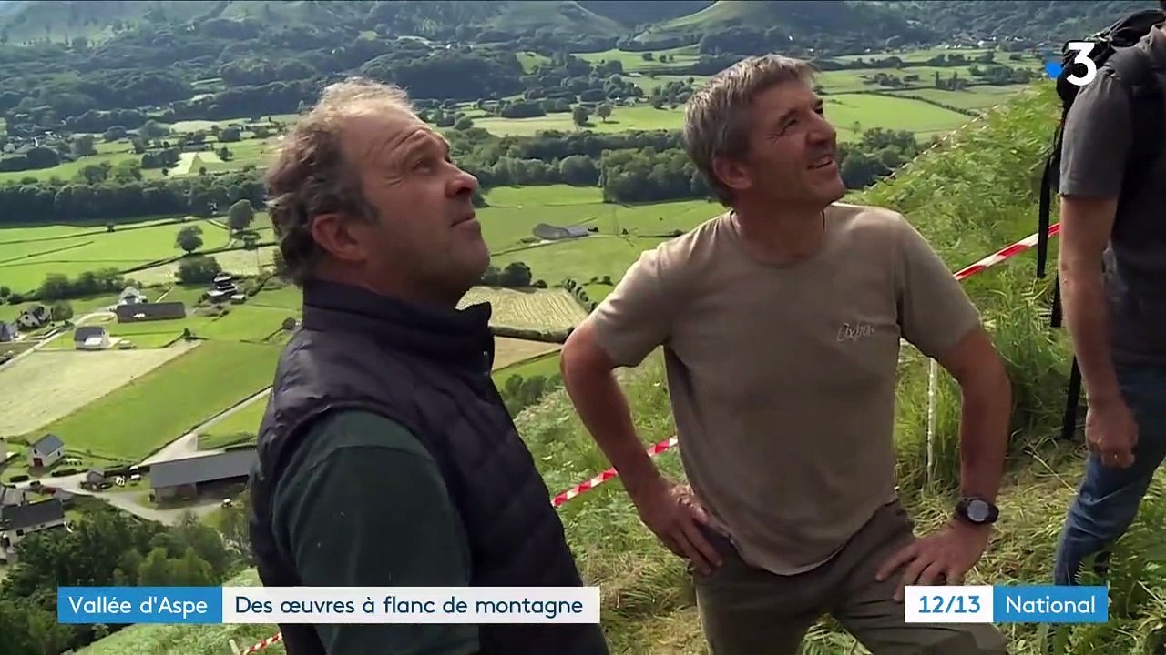 Pyrénées-Atlantiques : des œuvres à flanc de montagne dans la vallée d'Aspe