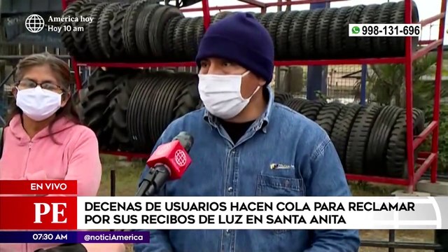 Primera Edición: Usuarios hacen cola para reclamar excesivos cobros en sus recibos