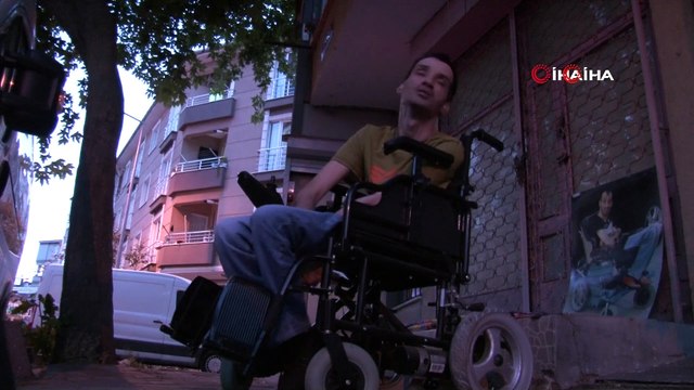 Hırsızlar engelli gencin arabasını parçalara ayırıp böyle çaldılar