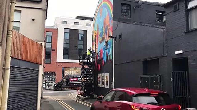 Northern Way Preston mural to NHS and keyworkers