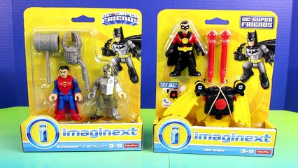 Imaginext Metallo Tries To Take Over Gotham City Center But Superman & Red Robin Save The Day