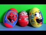 Cars 2 Toys Kinder Surprise Spongebob Squarepants The Avengers Spider-man Sorpresa Easter Eggs