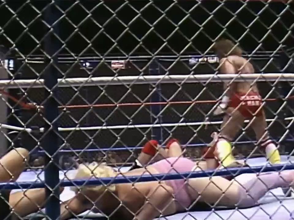 WWF Cage Match Randy Savage & Adrian Adonis vs Bruno Sammartino & Tito Santana
