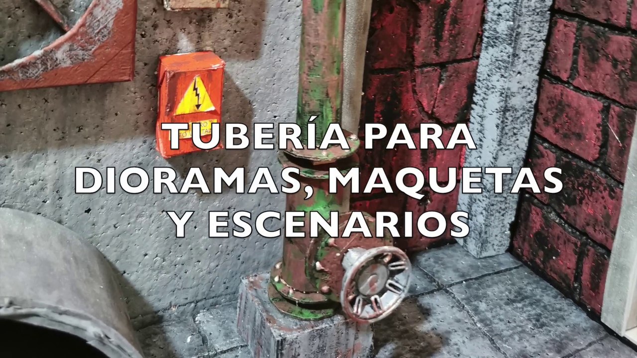 TUTORIAL (Parte 1). Como hacer una TUBERIA con MATERIAL RECICLABLE para tus dioramas, maquetas y escenarios