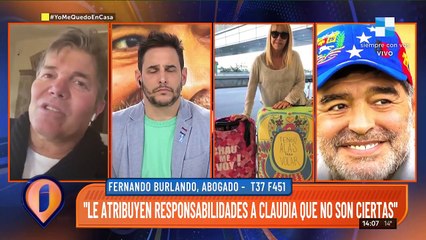 Fernando Burlando: "Diego nunca tuvo buena conducta"