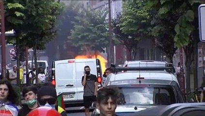 Incidentes en Barakaldo en protesta por el mitin de Vox