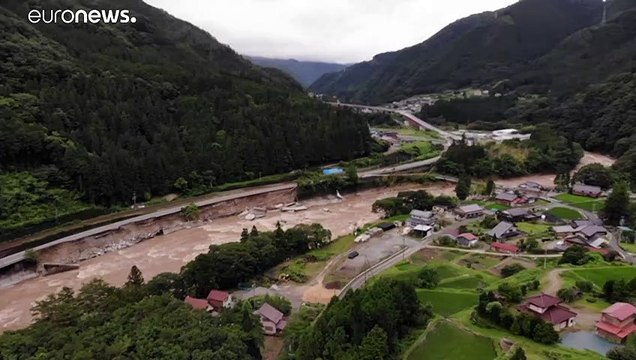 Сильное наводнение в Японии
