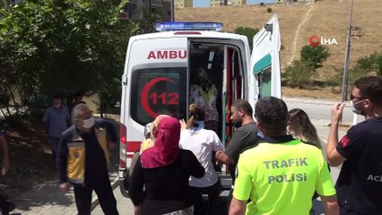 Takla atan otomobil ters döndü: 4 yaralı