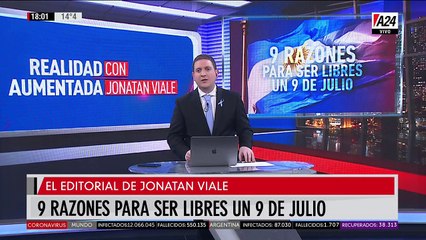 "9 razones para ser libres un 9 de julio": el editorial de Jonatan Viale