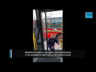 Medirán la fiebre y rociarán con sanitizante a los pasajeros del transporte público local