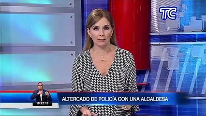 Cámaras de seguridad captaron altercado entre la alcaldesa del cantón Baba y agente policial