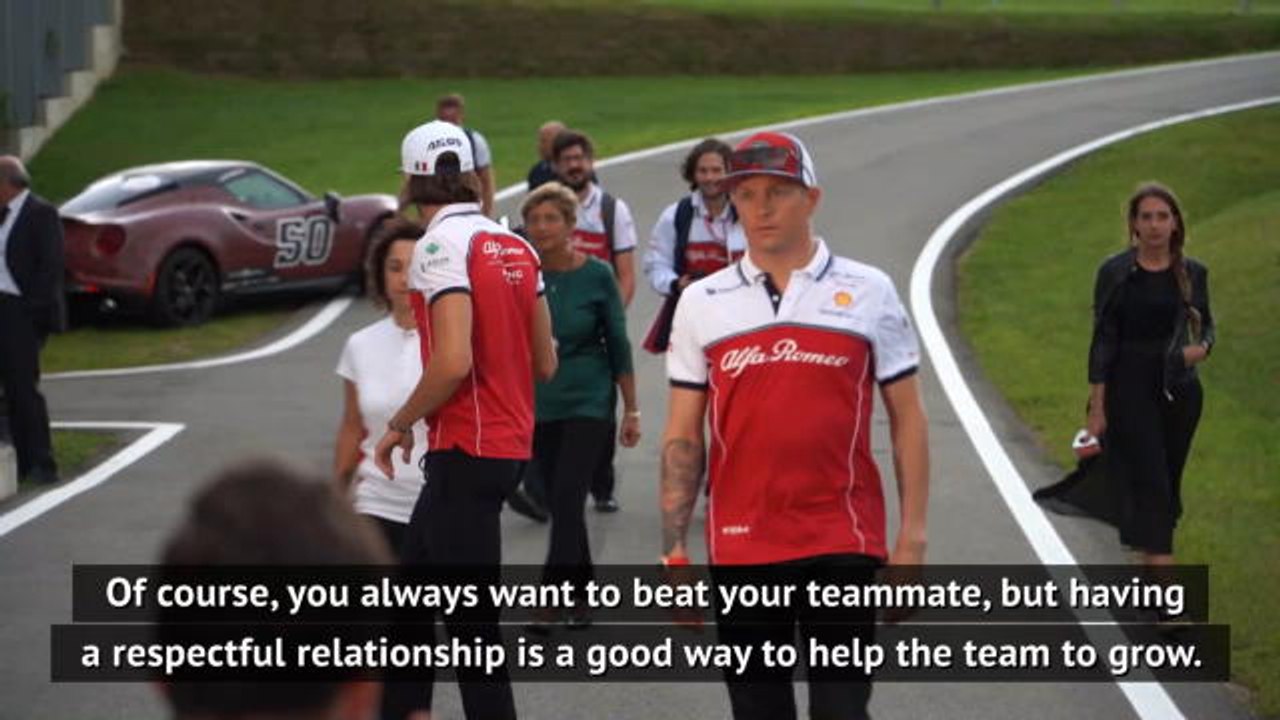 Raikkonen is no iceman says Alfa teammate Giovinazzi