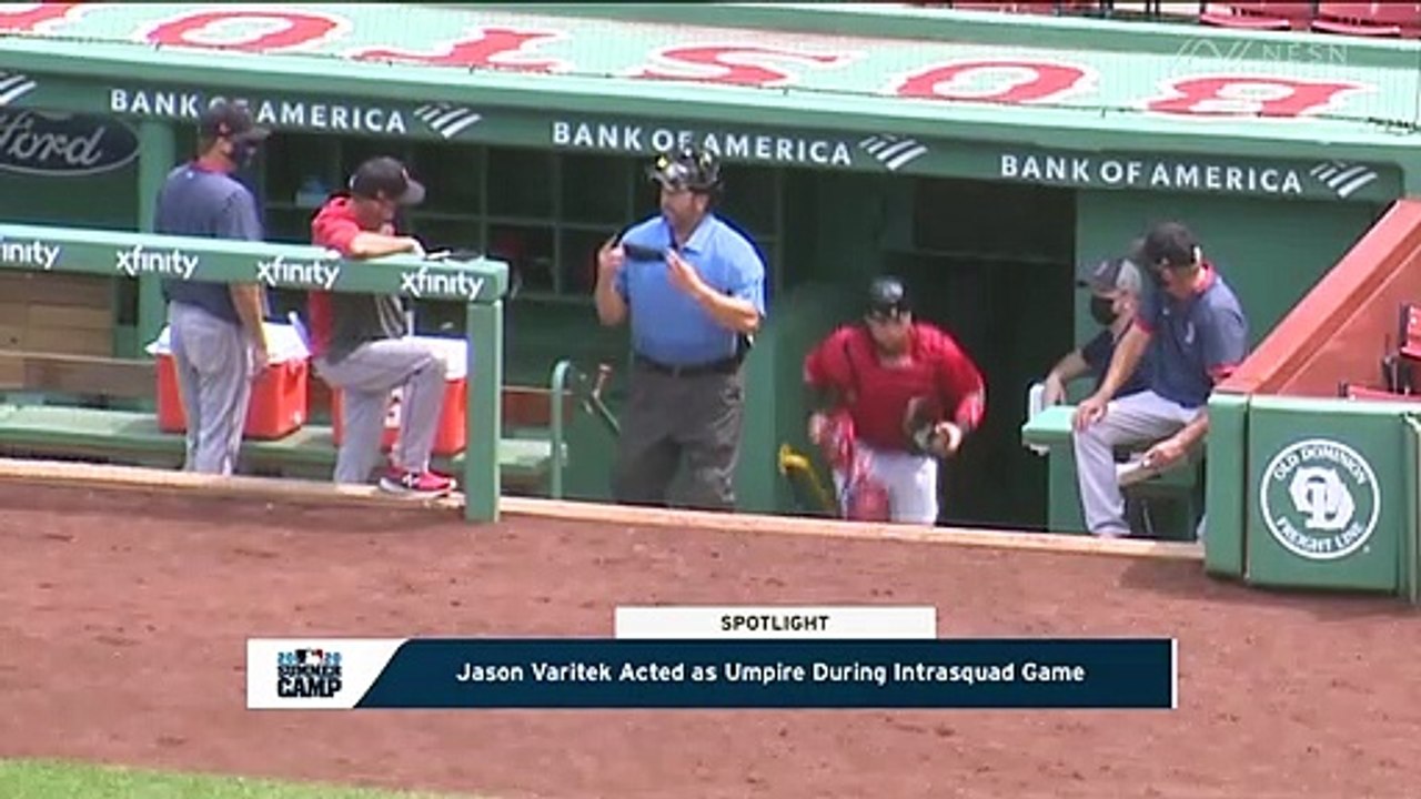 Jason Varitek, the umpire? Boston Red Sox intrasquad game Thursday